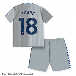 Everton Ashley Young #18 Replika Tredje Tröja Barn 2023-24 Kortärmad (+ Korta byxor)